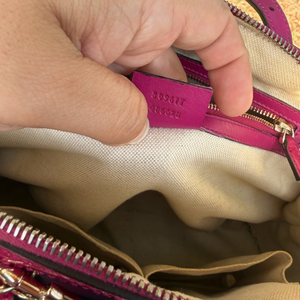 Gucci Fuchsia Patent Leather Shoulder Bag - Picture 8 of 10